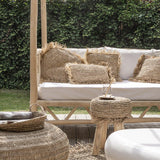 Natural Raffia Square Cushion Cover - 40x 40cm - Flo & Joe
