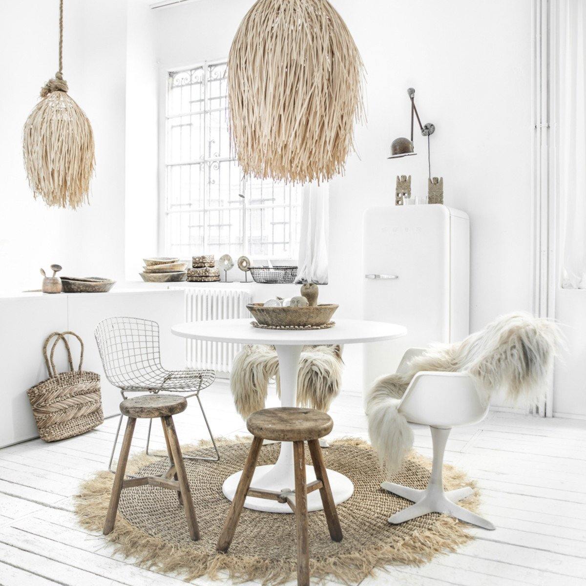Natural Shaggy Light Shade - M - Bazar Bizar