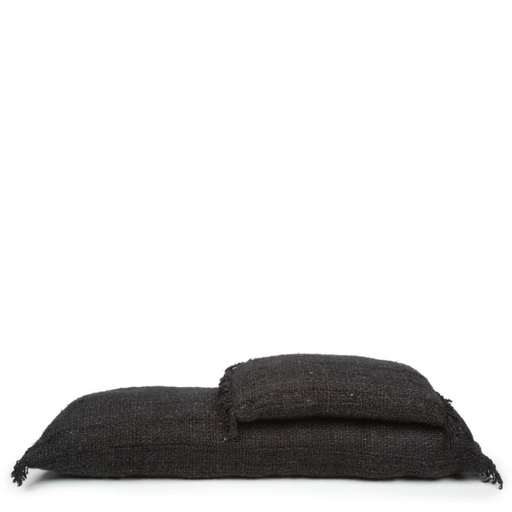 Oh my gee cushion cover   black navy 100 x 35 cm   flo & joe