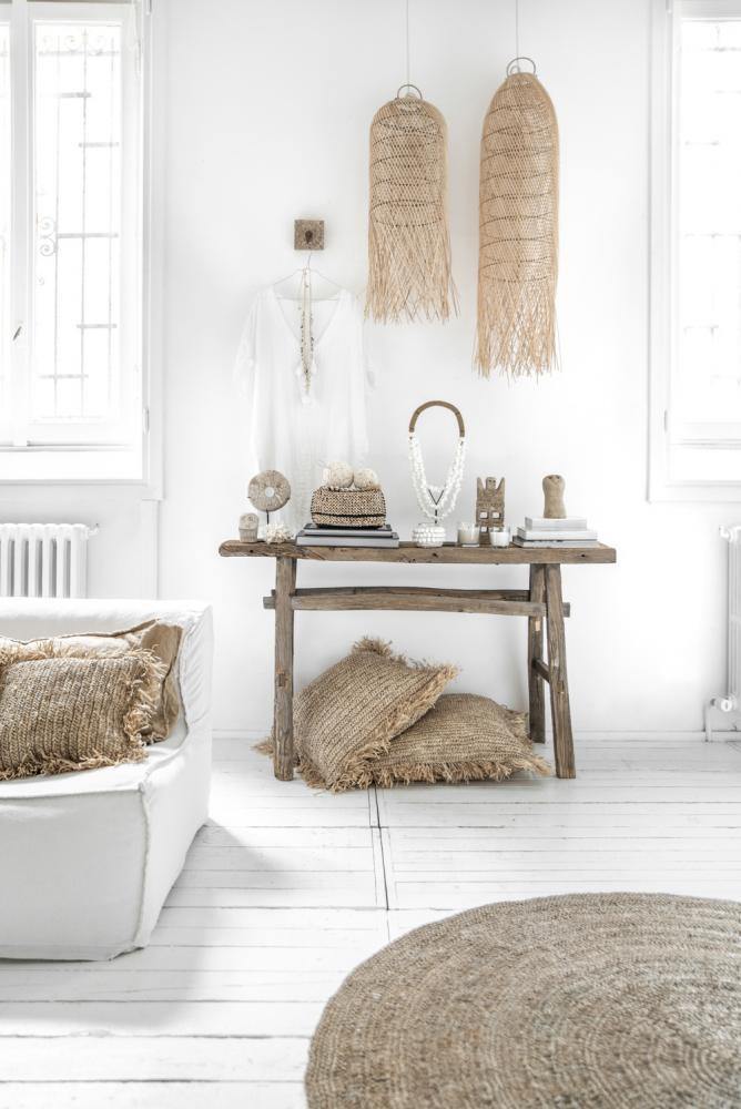 Tall Squid Natural Rattan Pendant Light - Shade -Medium - Flo & Joe