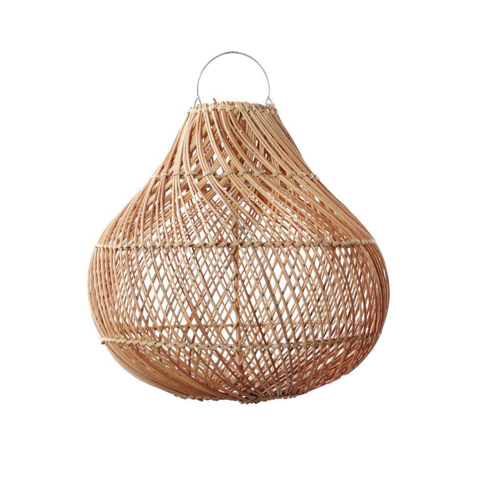 The bottle rattan pendant   natural   50cm   flo & joe