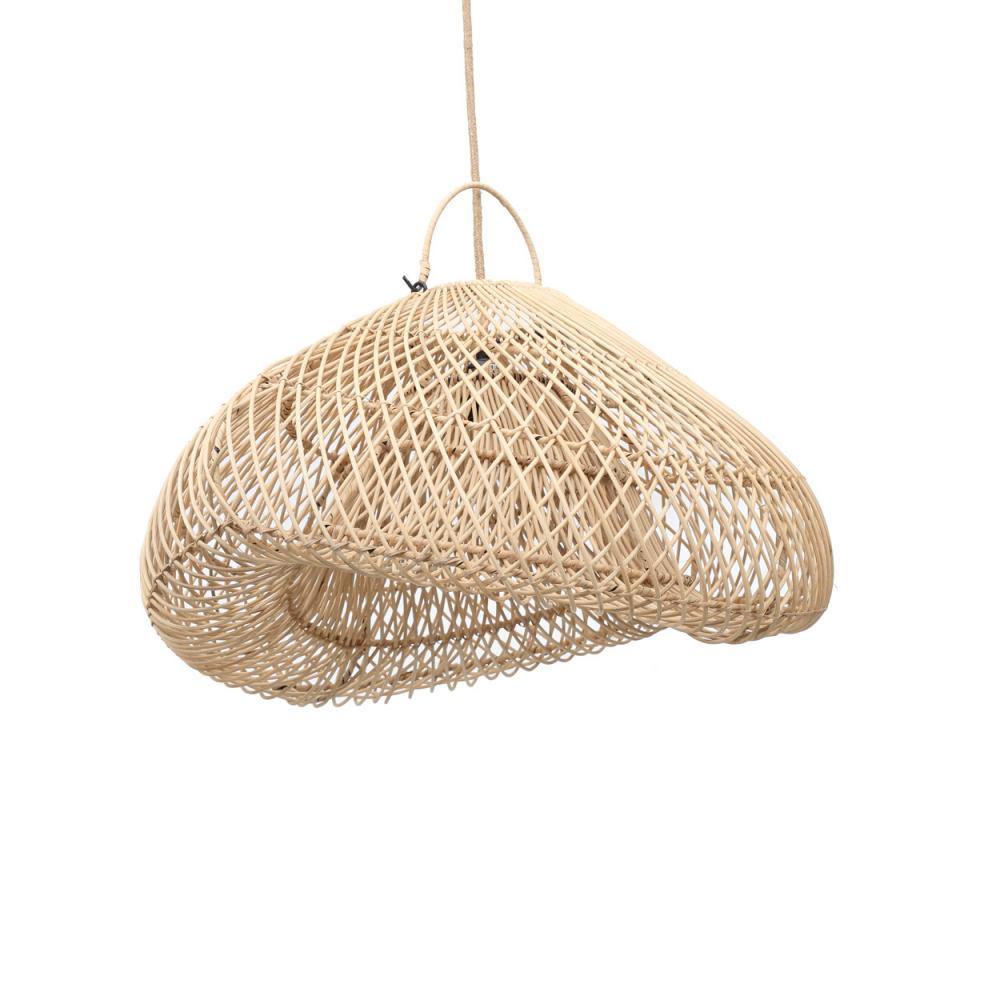 The Cloud Pendant - Natural  Rattan - 60cm - Ceiling Light Flo & Joe UK