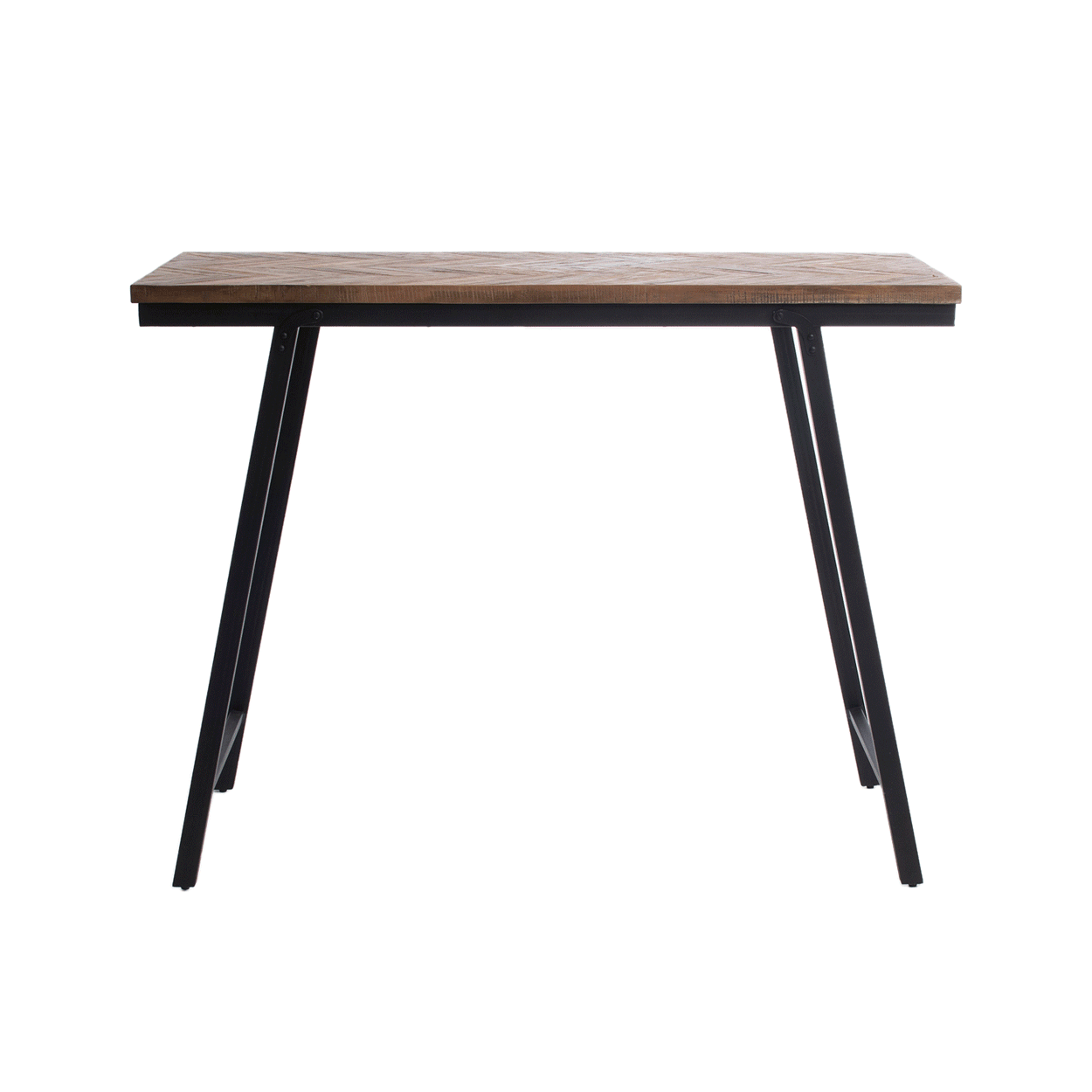 The Herringbone High Table - Black - Flo & Joe