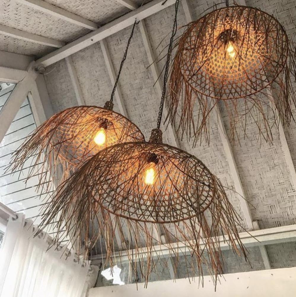The mykonos rattan pendant natural   l   flo & joe