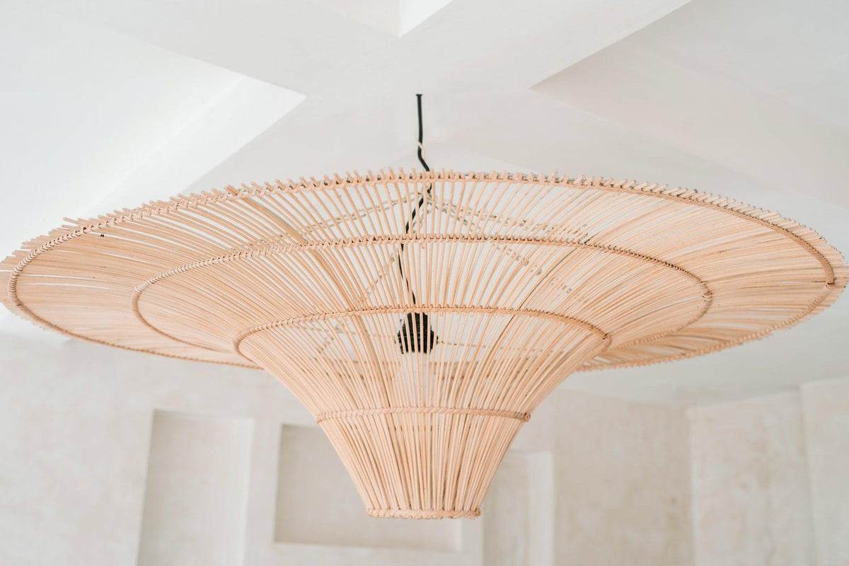 The sky pendant   natural   110cm   flo & joe