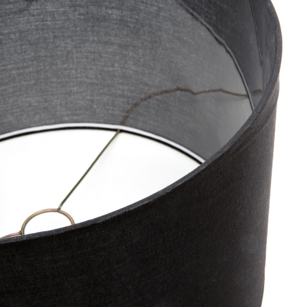 The teak wood table lamp   natural black   flo & joe