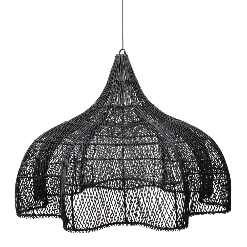 The whipped pendant   black   110cm   flo & joe