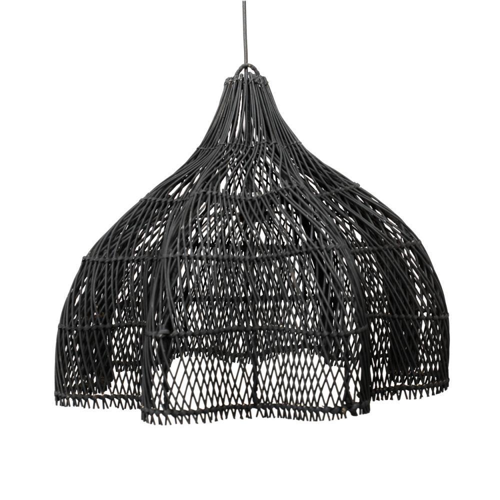 The whipped pendant   black   60cm   flo & joe