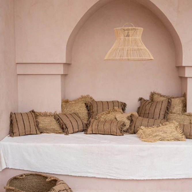 The s'il vous Plaid - Beige Black Soft Cotton Throw - Flo & Joe