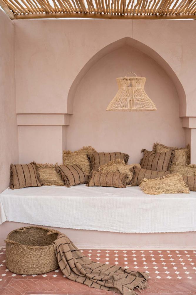 The s'il vous Plaid - Beige Black Soft Cotton Throw - Flo & Joe