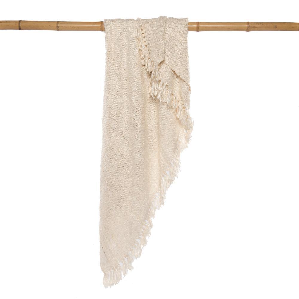 The s'il vous plaid   cream throw   flo & joe