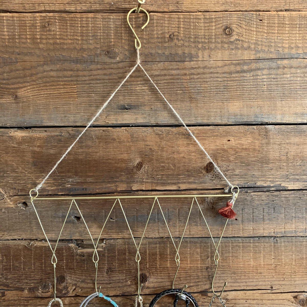 Antiqued iron hanger   flo & joe