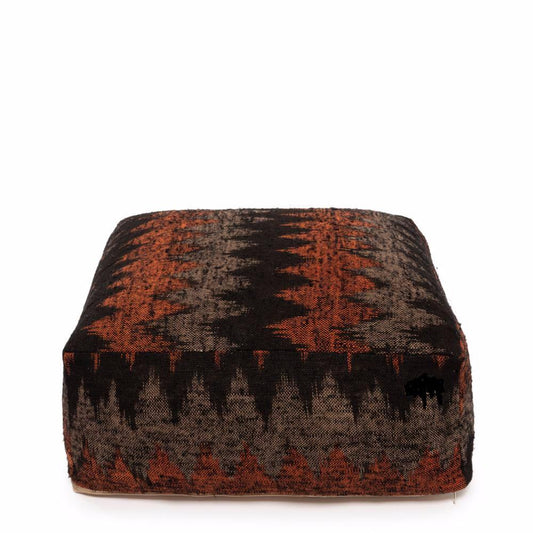 Black & Orange Pouffe - Flo & Joe