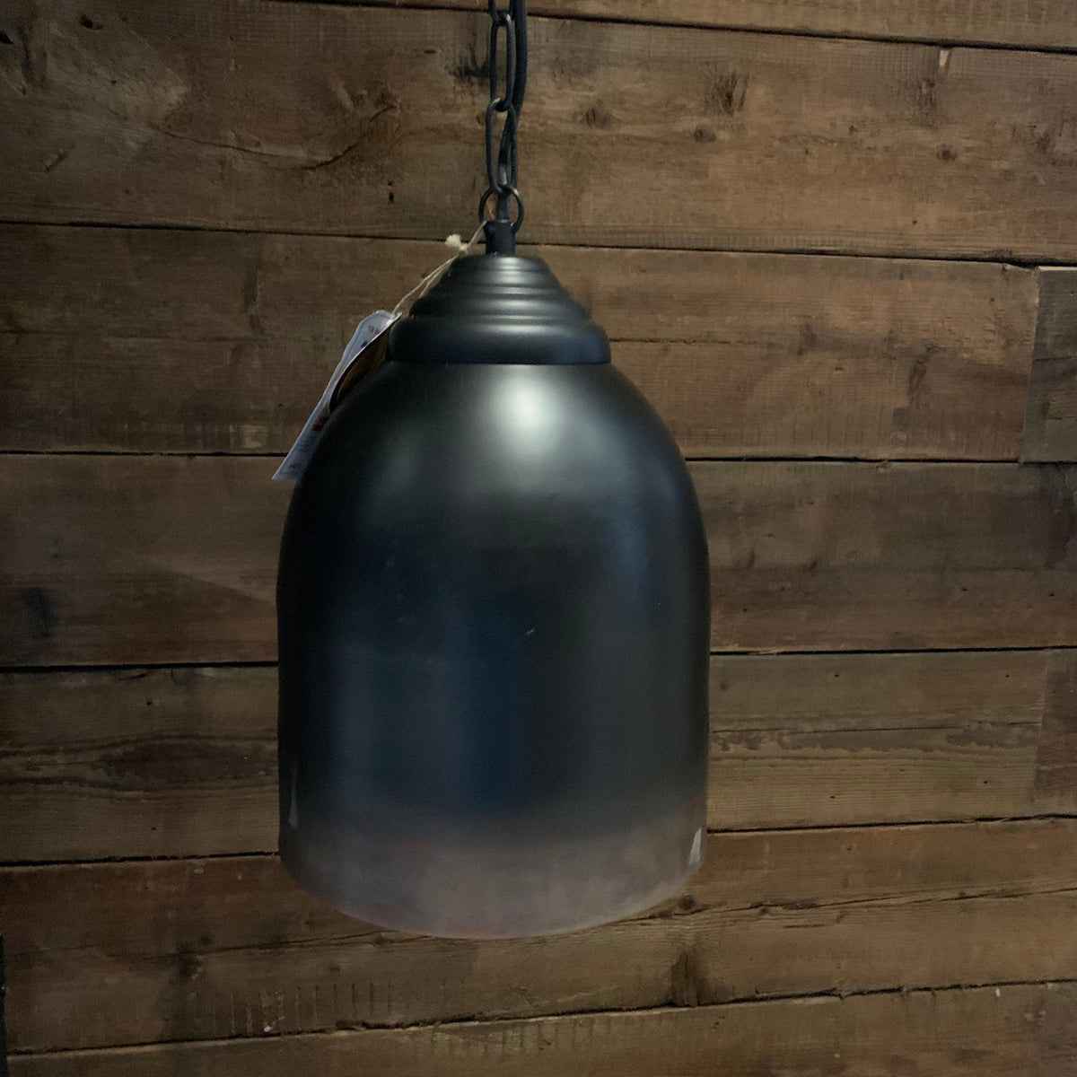 Black & copper metal pendant light