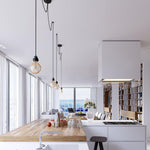 Ceiling Light 2 Fittings - French Linen Black - Flo & Joe