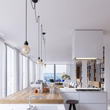 Ceiling Light 2 Fittings - French Linen Black - Flo & Joe