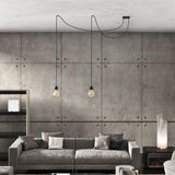 Ceiling Light 2 Fittings - French Linen Black - Flo & Joe
