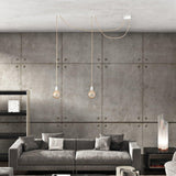 Ceiling Light 2 Fittings - Jute Black - Flo & Joe
