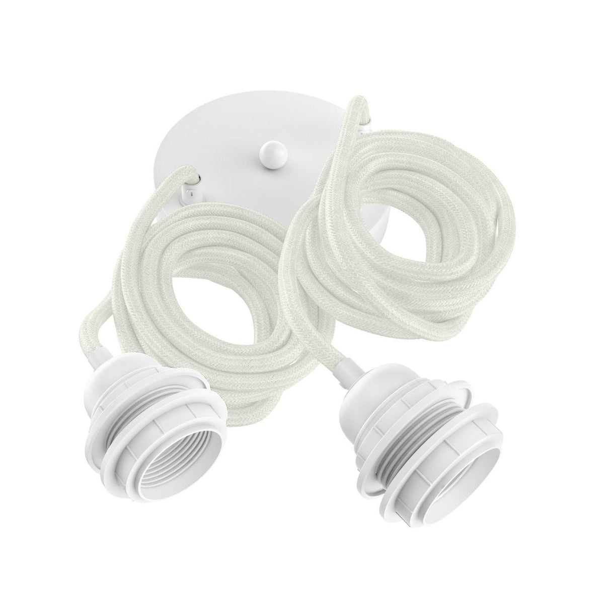 Ceiling light 2 fittings   white   flo & joe