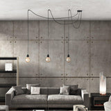 Ceiling Light 3 Fittings - Black - Flo & Joe