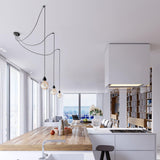 Ceiling Light 3 Fittings - Black - Flo & Joe