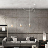 Ceiling Light 3 Fittings - French Linen White - Flo & Joe
