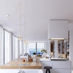 Ceiling Light 3 Fittings - Raw Linen White - Flo & Joe