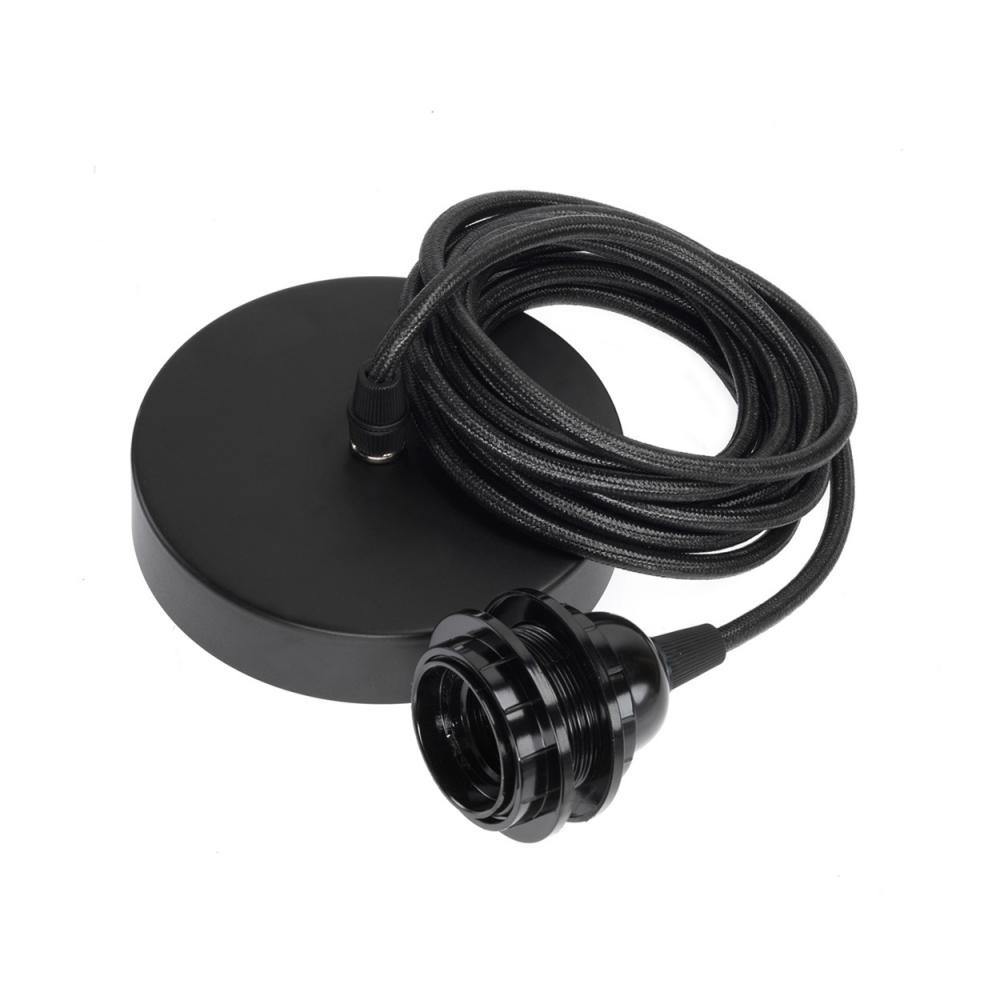 Ceiling light fitting   black 250   flo & joe