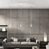 Ceiling Light Fitting - Single - Raw Linen White - Flo & Joe
