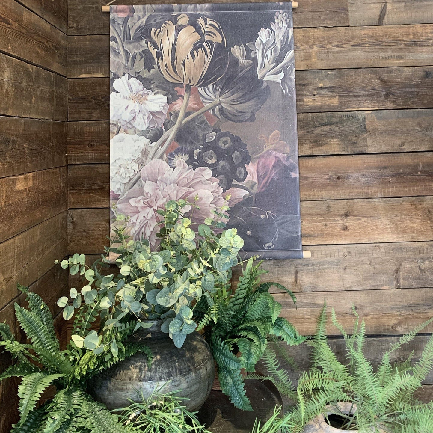 Dark Floral Mural Wall Hanging - Flo & Joe