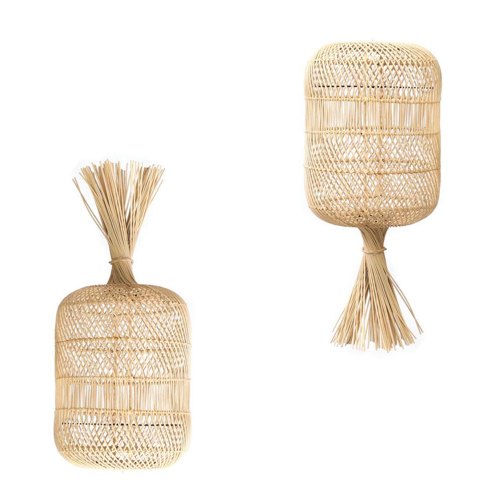Dumpling Pendant / Floor Light - Natural - 50cm - Flo & Joe