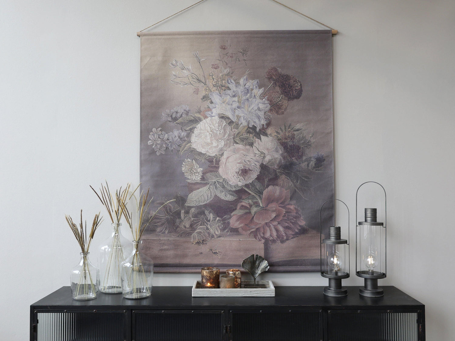 Dusky Floral Display Mural Wall Hanging - XL - Flo & Joe