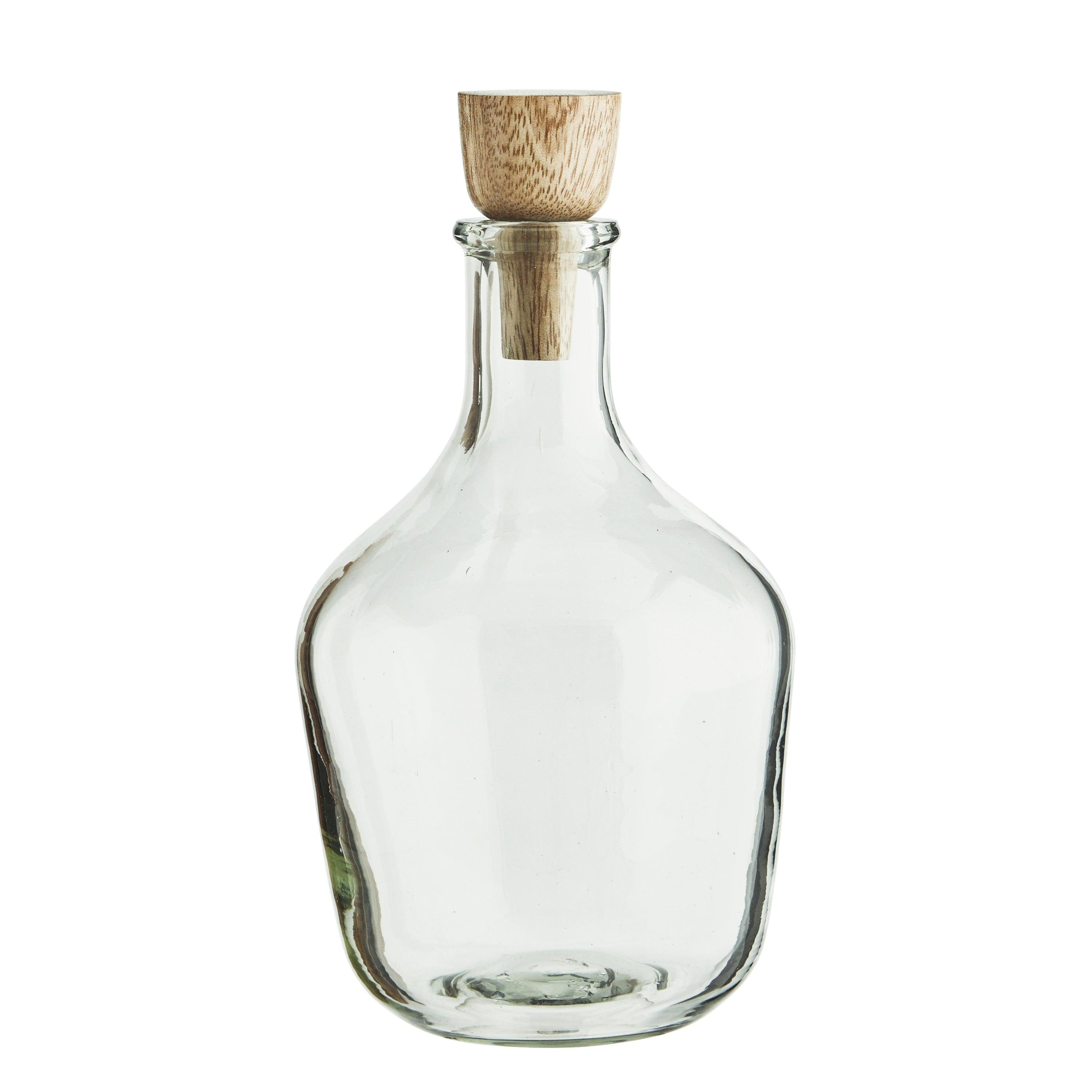 Glass Carafe with Wooden Stopper - Flo & Joe