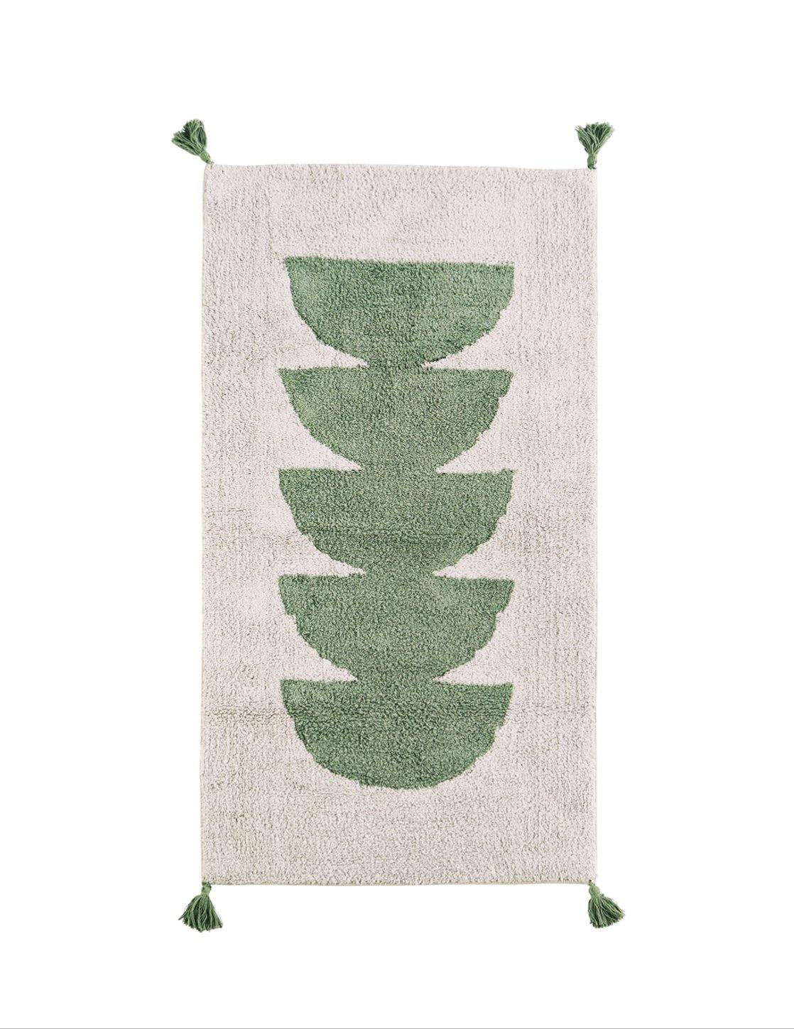 Green Tassel Runner Rug - Flo & Joe