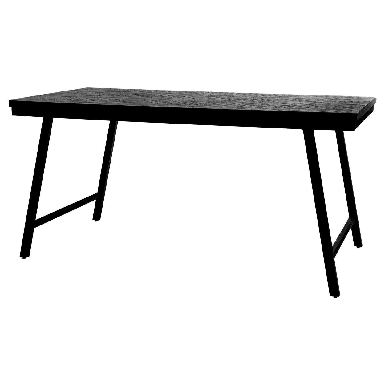 Herringbone Foldable Table - Black 160cm - Flo & Joe