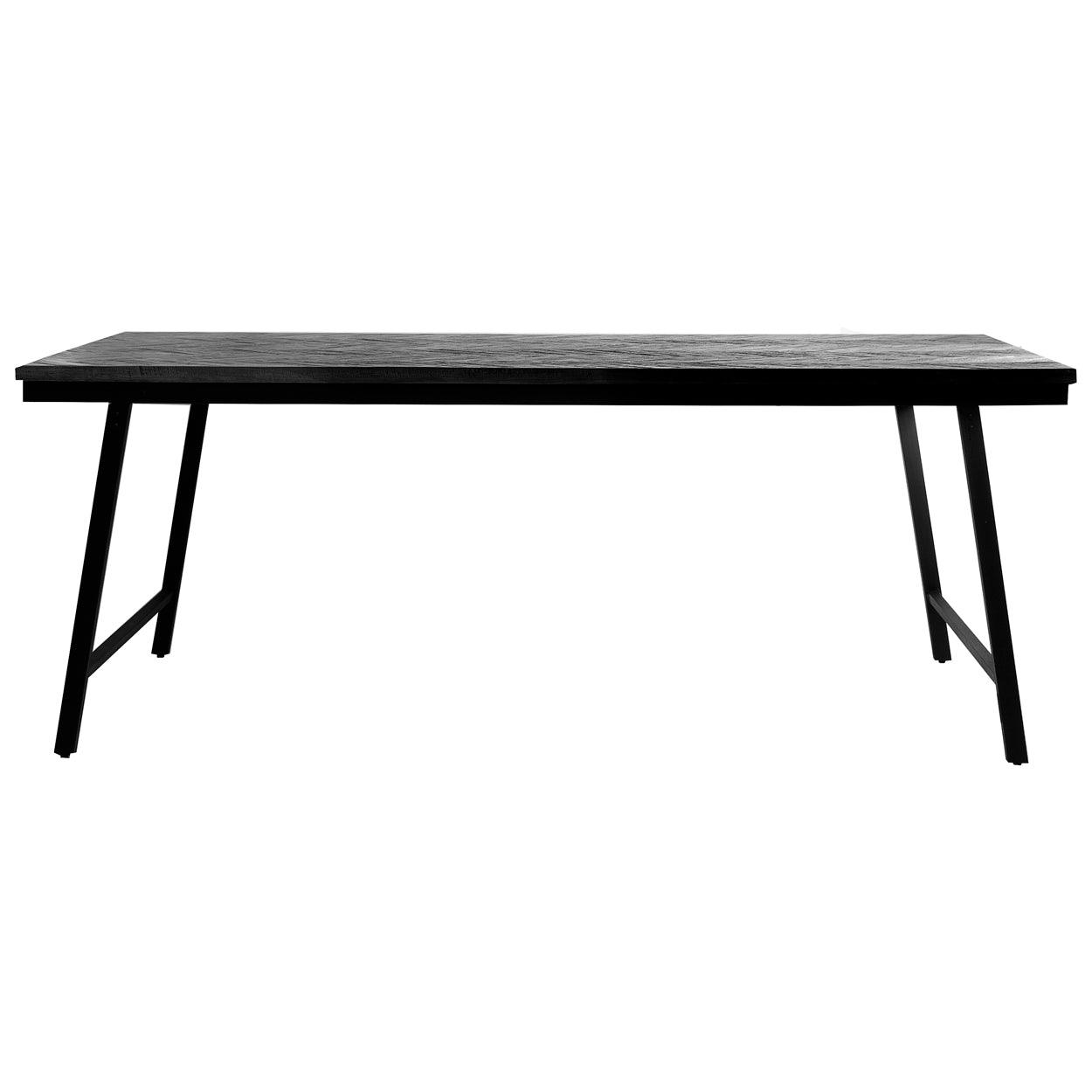 Herringbone Foldable Table - Black 200cm - Flo & Joe