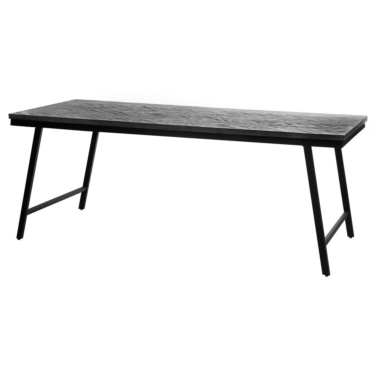 Herringbone Foldable Table - Black 200cm - Flo & Joe