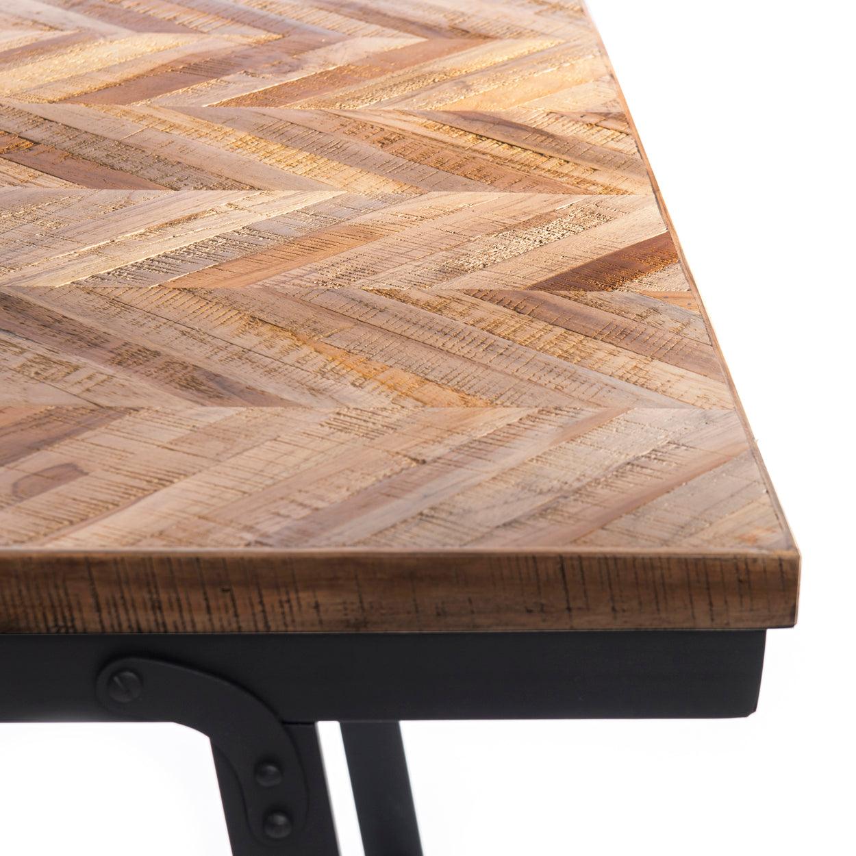 Herringbone High Table - Natural - Flo & Joe