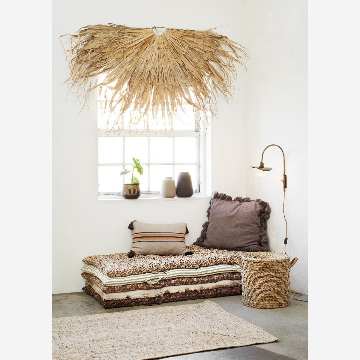 Handmade Natural Palm Wall Hanging - X Large