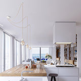 Jute Ceiling Light - 3 Fittings - White - Flo & Joe