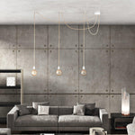 Jute Ceiling Light - 3 Fittings - White - Flo & Joe