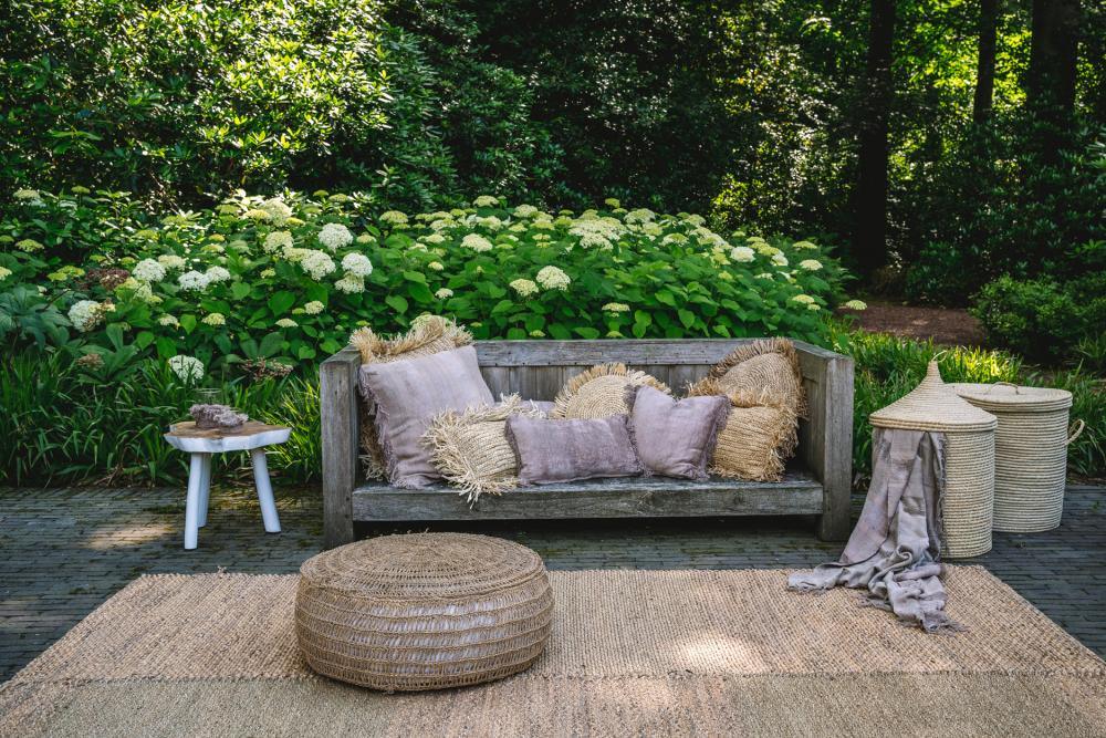 Natural Seagrass Pouffe - 60 - Flo & Joe