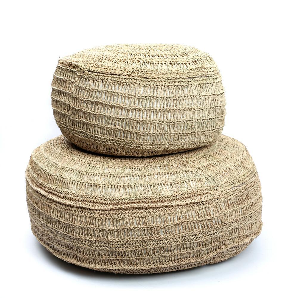 Natural Seagrass Pouffe - Flo & Joe