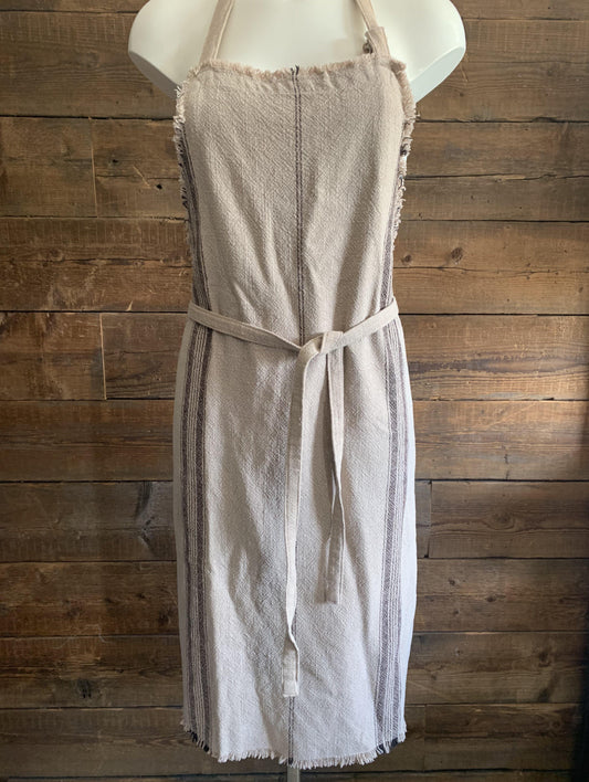 Natural Striped Apron - Flo & Joe