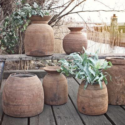 Nepalese wooden vase xl   flo & joe
