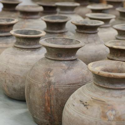 Nepalese wooden vase xl   flo & joe