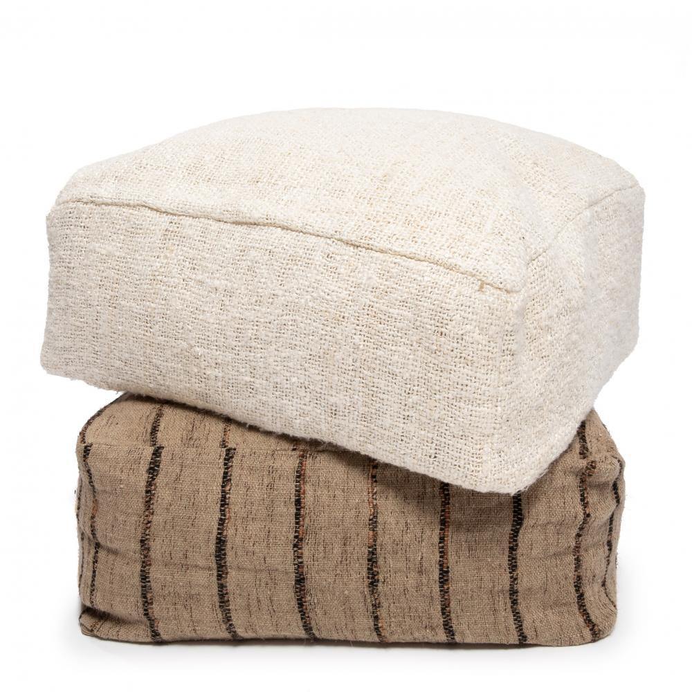 Oh My Gee Pouffe Beige Black - Flo & Joe