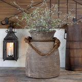 Old Indian Wooden Vase - Flo & Joe