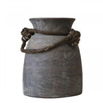Old Indian Wooden Vase - Flo & Joe