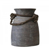 Old Indian Wooden Vase - Flo & Joe